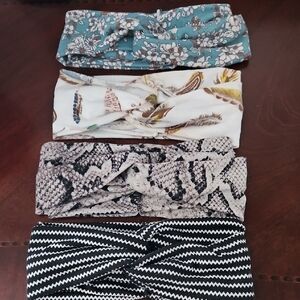 Floral and Patterned Headbands Set Of 4